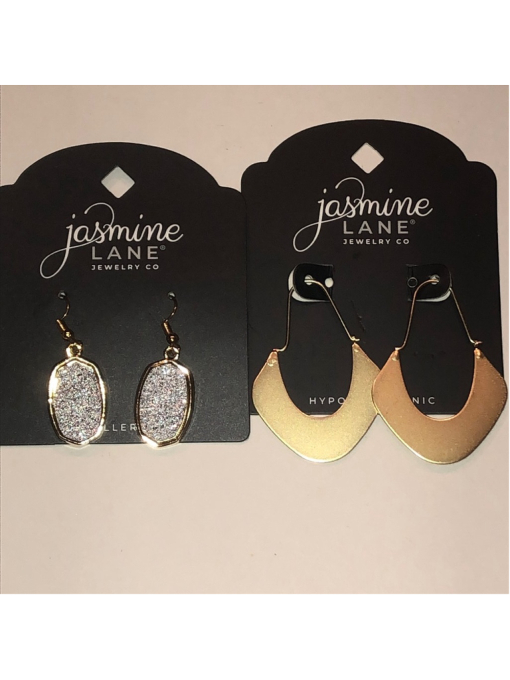 Jasmine Lane Gold Tone and Silver Tone Earrings Set